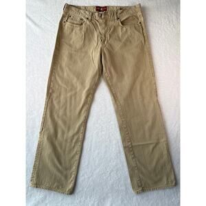 Lucky Brand 361 Vintage Straight Khaki Pants 36x32 Cotton Denim